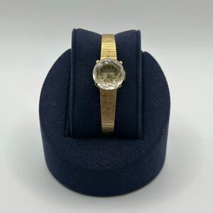 Vintage Sheffield Crystal Face Manual Wind Gold Toned Women's Watch